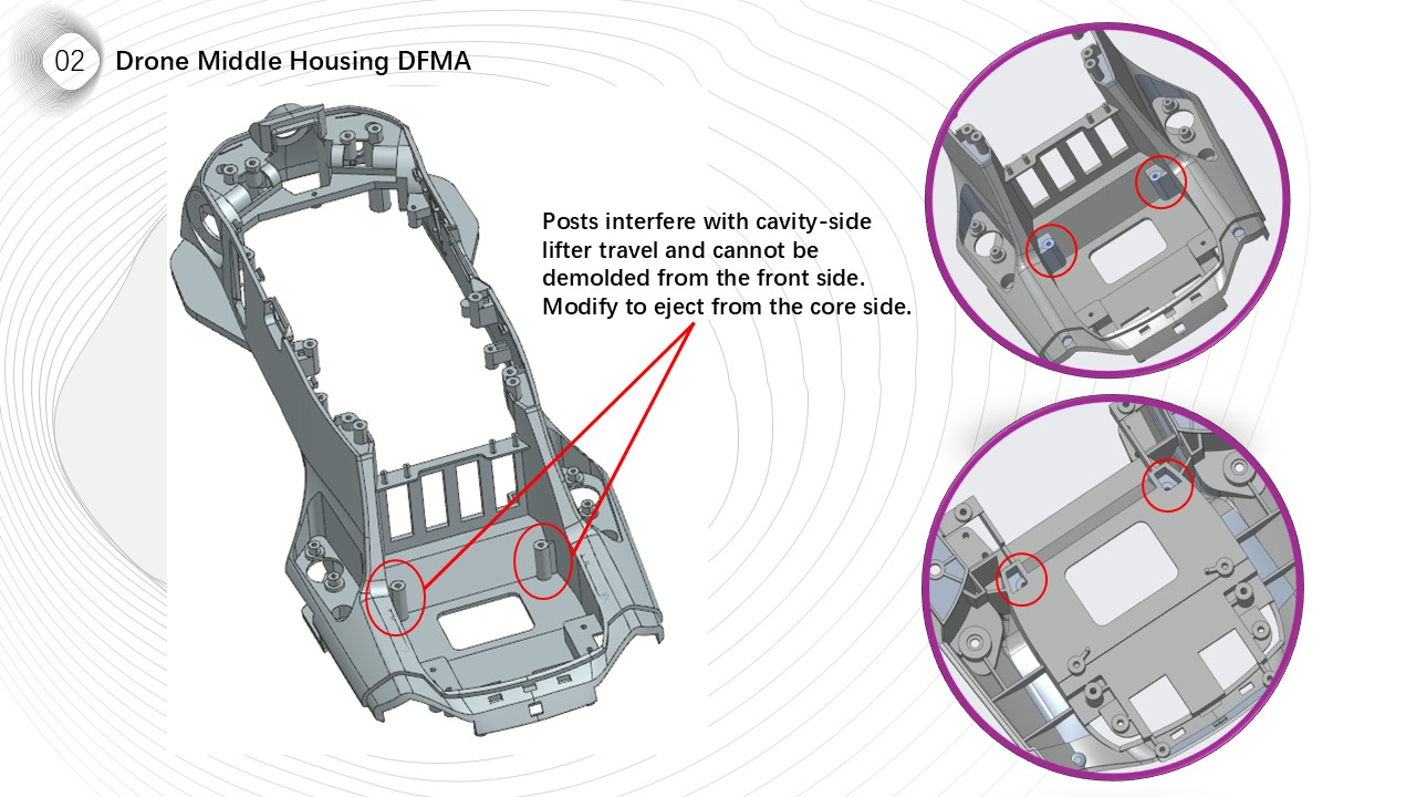 Drone Middle Housing DFMA